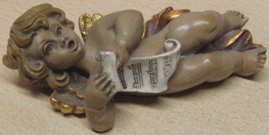 ANGEL CANTANDO 12CM MARMOLINA 004